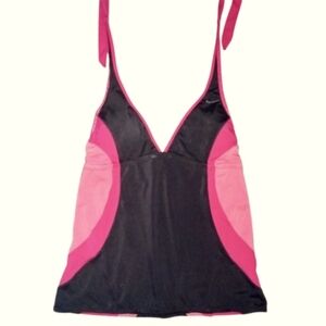 Women's NIKE swimsuit Top, Swimwear Top Nike Swoosh Halter Swimsuit Top Black